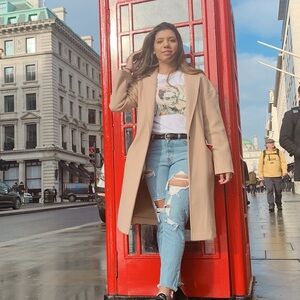 Topshop Tan Coat
